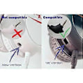 Miniatyrbillede 4 af 4: Mikrofonudskiftning kompatibel med HyperX Cloud, Cloud X og Cloud II til Computer PC Gaming Headset Støjreducerende 3,5 mm Jack