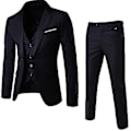 Pikkukuva 1 / 2: Miesten pukukostyymi Business Casual 3-osainen puku Takki Housut Liivi (4XL)