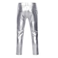 Pikkukuva 2 / 3: Miesten Skinny Kiiltävät Housut, Lava Disco Housut (2XL Hopea)