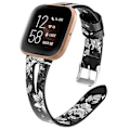 Pikkukuva 1 / 5: Fitbit Versa 2 -rannekkeelle (Musta Tuhka Kukka)