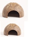 Miniatyrbilde 2 av 5: Naturlig kokosnøtthus for reptil/amfibie sett med 3 stykker