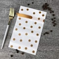 Miniatyrbillede 3 af 5: 50 stk. Gaveposer til Fest, Guld Plastik Trækpose Gaveposer