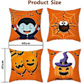 Miniatyrbild 2 av 5: Halloween Kudde Set 4st Halloween Soffa Kuddfodral Halloween Kastkudde Överdrag Set Halloween Kuddfodral Överdrag Kudde För Soffa Rektangulär Kudde