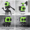 Miniatyrbillede 3 af 5: 360°x 4 Laserniveau, Selvjusterende 3D Lodret og Vandret
