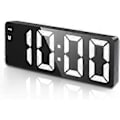 Miniatyrbild 1 av 5: Digital väckarklocka, sängväckarklocka med stor LED-display, icke-tickande USB/batteridriven väckarklocka