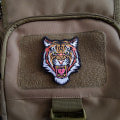 Miniatyrbild 3 av 5: Den fruktansvärda Bengal Tiger Stripe broderade lappen strykjärn på sy