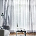 Miniatyrbillede 3 af 5: Tylles Baggrunds Draperinger Gardin Semi-mørklæggende Design Elegant Gardin til Bryllup (134*270 Hullet Hvid)