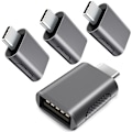 Miniatyrbild 1 av 5: 10 Gbps USB C till USB 3.0 OTG-uppgraderingsadapter (4-pack), USB Type C
