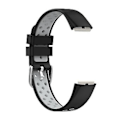 Miniatyrbillede 2 af 5: Til Fitbit Luxe Silikonrem (Sort Grå)