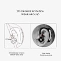 Miniatyrbillede 5 af 5: CIRCE K5 Håndfri Trådløse Bluetooth Øretelefoner Bil Håndfri Bluetooth Headset Telefon Øretelefoner (Sort)