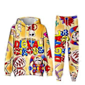 Miniatyrbillede 1 af 2: The Amazing Digital Circus Hættetrøje 3D Sweatshirt Sæt D(S Voksen)