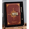 Miniatyrbillede 2 af 5: Rejse notesbog, notesbog med lås (sort), dagbog med kode (kompasmodel), piges hemmelige notesbog