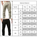 Miniatyrbillede 2 af 2: Mænds Sommer Harem Bomuld Linned Bukser Yoga Snøre Løse Elastiske Bukser (XL Khaki)