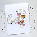 Miniatyrbillede 2 af 5: Kærlighedsstreng Metal Skæreforme til DIY Prægning Scrapbooking Kortfremstilling