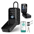 Miniatyrbilde 1 av 5: Smart nøkkelboks, Bluetooth-låseboks med fingeravtrykk & passord & adgangskort & manuell nøkkel & APP