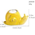 Miniatyrbilde 2 av 5: Telysestake Lysestake Lysholder Statue for Skrivebord Påske (Snail)