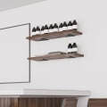 Miniatyrbilde 4 av 5: 4 stk flytende hyllebraketter, usynlig trekant vegg hylle B