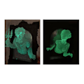 Miniatyrbillede 2 af 3: Model B 20*30cm, Halloween Phantom Wall Decor, Lysende Phantom i