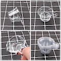 Miniatyrbillede 3 af 3: 100 stk. Epoxy Blandingskopper Epoxy Plastikkop DIY Epoxy Blandingsholdere Plastform Kop Dispenser