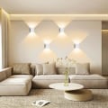 Miniatyrbilde 3 av 5: 4 stk LED innendørs vegglampe, 3000K innendørs vegglamper, 6W LED vegglampe