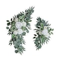 Miniatyrbillede 3 af 5: 2 stk. Kunstige Bryllupsbue Blomster, Kunstig Blomster Swag Hængende Bryllupsdekoration, Baggrundsdekoration til Hjemmet, (Stil C)
