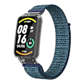 Miniatyrbillede 1 af 5: PC-etui + Nylon Loop-rem til Xiaomi Mi Band 7 Pro (Mørkegrå)