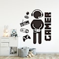 Miniatyrbild 2 av 5: 2 st Gamer väggdekaler, väggdekaler konstdekorationer Video G