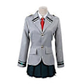 Miniatyrbillede 1 af 3: My Hero Academia Ochaco Uraraka Cosplay Kostume Fest Kvinder High School Uniform Boku No Hero Academia Rollespilsdragt -NMAOV( M)