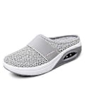 Miniatyrbilde 1 av 2: Luftpute Gåsko Pustende Casual Mesh Slip On Gåsko for Utendørs Innendørs (39 Lysegrå)