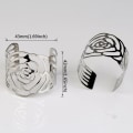 Miniatyrbillede 3 af 5: 12 stk. Servietring, Servietring Metal Openwork Servietholder Flow