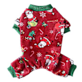 Miniatyrbillede 3 af 5: Jule-Vinter Hundepjækser Jumpsuit Til Små Hunde Shih Tzu Yorkshire Trøjer Blød Fleece Hvalp Kattedyr Tøj Kæledyr Tøj 4 (XL)