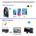 Miniatyrbillede 5 af 5: WiFi Endoskop USB Inspektionskamera, 2 Megapixel 1200P HD Endoskop
