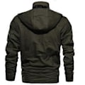 Miniatyrbillede 4 af 4: Høj kvalitets herrejakke militær taktisk jakke åndbar letvægtsjakke trenchcoat (2XL sort)