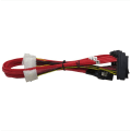 Pikkukuva 2 / 5: Mini SAS36P SFF 8087 - SAS29P SFF-8482 -kiintolevyjohto, siirtokaapeli, MINI SAS -datakaapeli, 1 m
