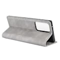 Miniatyrbillede 5 af 5: Til Galaxy Note20 Ultra Magnetisk Sugning Læder TPU Etui (Grå)