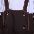 Pikkukuva 4 / 5: 100% uusi, miesten Oktoberfest-asu saksalainen baijerilainen Lederhosen olut Oktoberfest naamiaisasu (M aprikoosi)