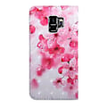 Pikkukuva 3 / 5: TPU + PU-nahkainen kotelo Galaxy S9:lle (Punainen kukka)