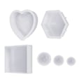 Miniatyrbillede 1 af 4: Heksagonal Geometrisk Kugle Silikoneform til Bevaring af Blomster DIY Boligindretning