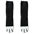 Miniatyrbillede 3 af 3: Dame Varme Sjove Fluffy Kat Pote Print Bløde Seng Slipper Sok Varme Kalve Sokker (Sort)