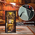 Miniatyrbillede 2 af 5: DIY Bog Nook Miniature Dukkehus Kit Nook Nook 3D Puslespil Bog Trækunst Bogstøtter med LED-lys an