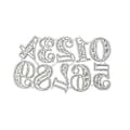 Miniatyrbillede 1 af 5: 0-9 Stribede Tal Metal Skæreforme Stencil DIY Scrapbooking Prægning Værktøj Die Cuts Papir Kort Album Skabelon Form
