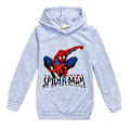 Miniatyrbild 1 av 2: Barn Hoodie med Spiderman Tryck, Casual Huvtröja för Pojkar och Flickor, Superhjälte Julgåva för 7-14 år (9-10 år Grå)