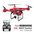 Miniatyrbild 1 av 5: SH5H Mini Drone RC Quadcopter Höjdhållning Huvudlöst Läge RC Leksak för Barn Vuxna (Röd 4K kamera)
