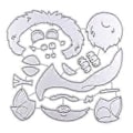 Miniatyrbillede 1 af 5: Fox Dog Metal Skæreforme Embossing Skabelon Metal Stenciler Scrapbooking Kort (HQ1087)
