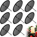 Pikkukuva 1 / 5: 8 kpl 6 cm/ 2,4 tuuman metallilevykynttilänjalat Adventtiseppele