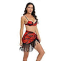 Miniatyrbillede 1 af 5: Dame Bikinis Badedragter og Strand Wrap Sæt To Dele Svømmedragt Badetøj Bikinis Top og Højtaljede Shorts orange S(S orange)