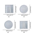 Miniatyrbilde 3 av 5: Bølgeformet Brikke Epoxy Resin Silikonform Brikkeformer for DIY Resin Vinglass Kopp Matte Hjem Dekor DIY Håndverk Laging (firkantbølge)