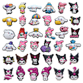 Pikkukuva 1 / 4: Le Sanrio 37 kpl kenkäkoristetta, Crocs-koristeet Crocs-asusteet