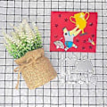 Miniatyrbillede 2 af 5: Metal Die Cuts Troph Style Skæreforme DIY Prægning Værktøj til Børne Kortfremstilling