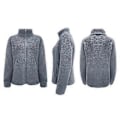 Miniatyrbillede 2 af 3: Sweater Dame Casual Langærmet Lynlås Skjorte (S Grå)